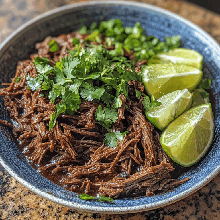 Shredded Beef with Cilantro and Limes