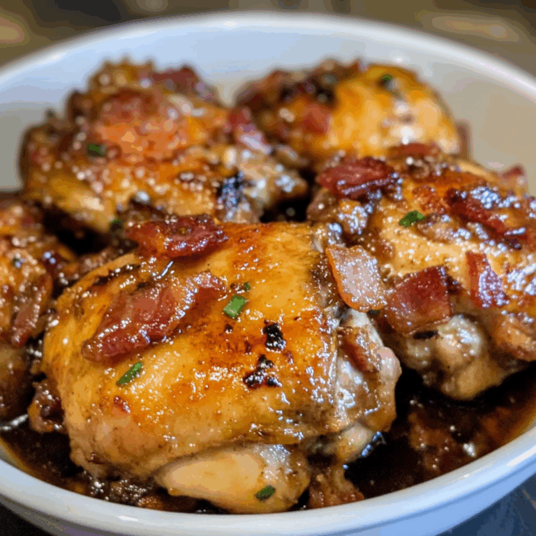 Slow Cooker Bacon Brown Sugar Garlic Chicken