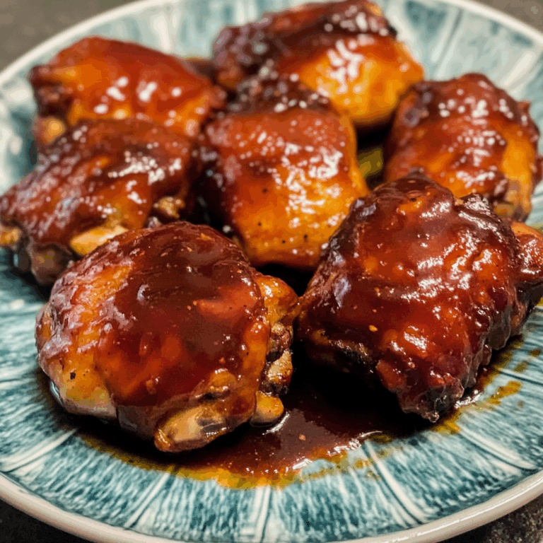 Slow Cooker BBQ Chicken Thighs