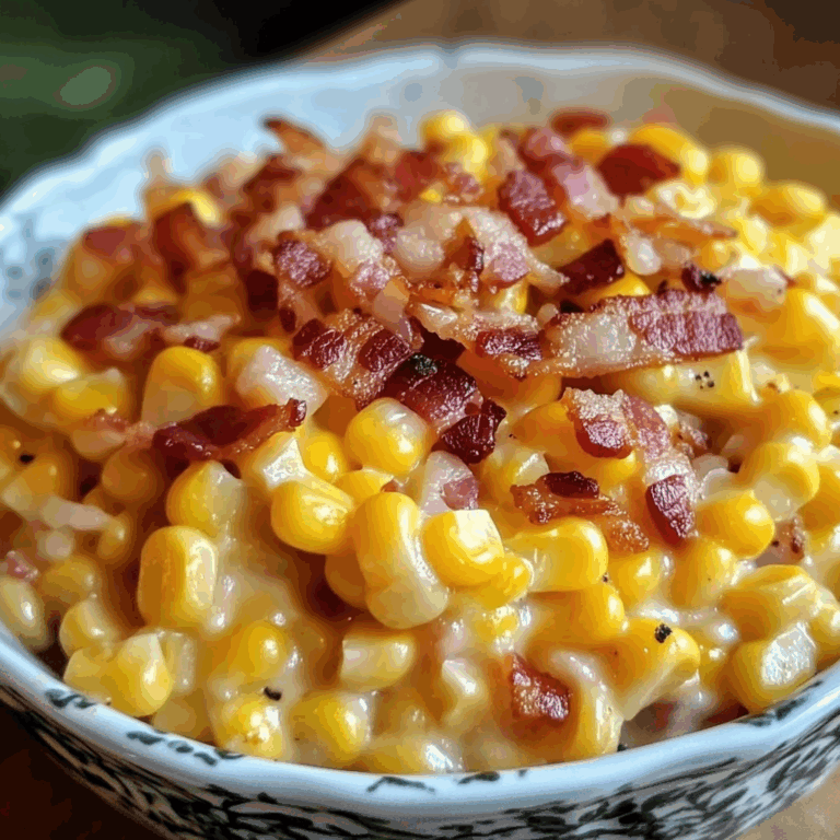 Slow Cooker Cheddar Corn with Bacon