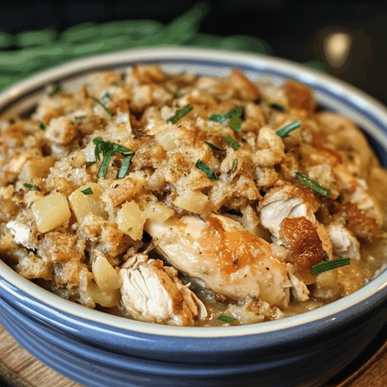 Slow Cooker Chicken and Stuffing