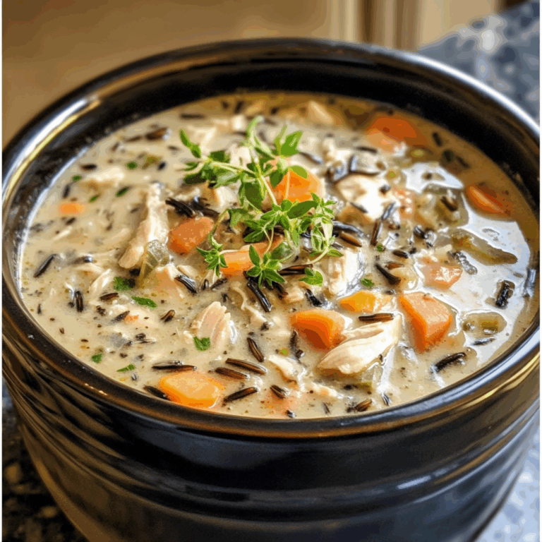Slow Cooker Chicken and Wild Rice Soup