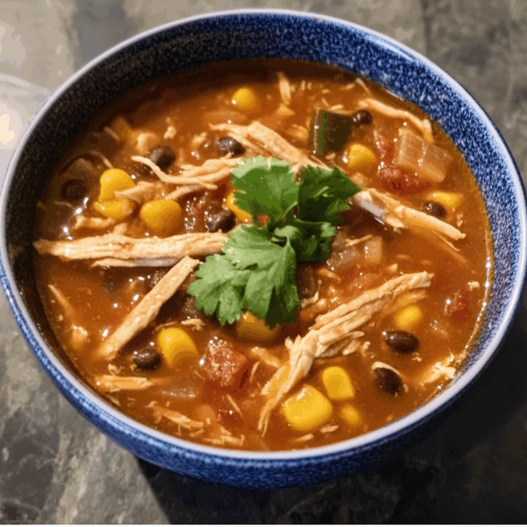 Slow Cooker Chicken Tortilla Soup: A Comforting One-Pot Wonder