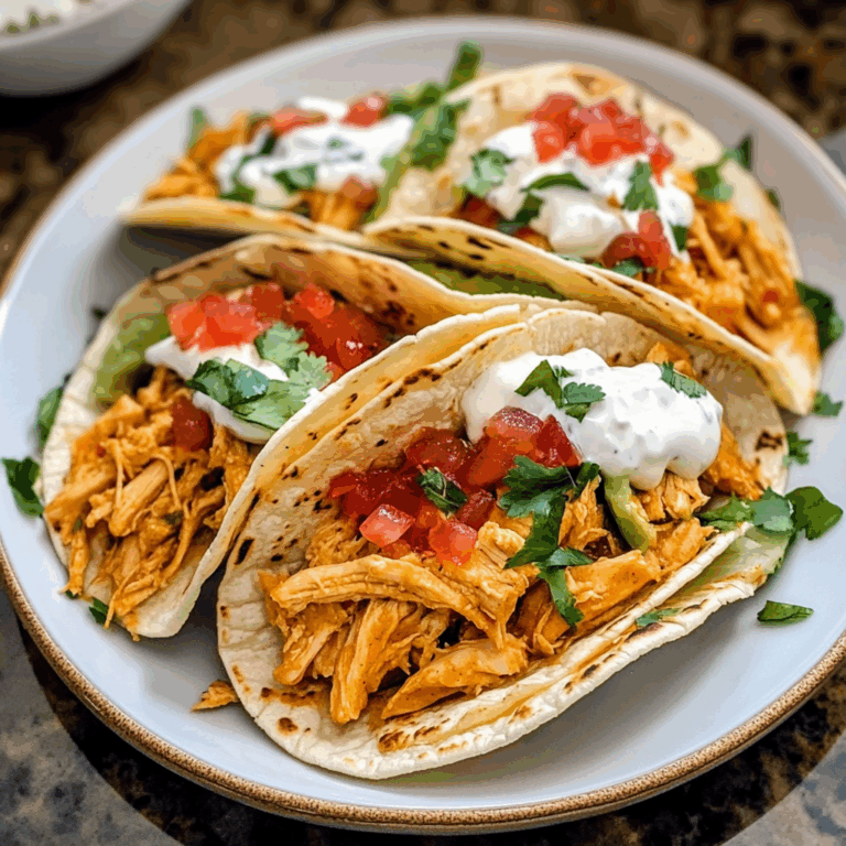 Slow Cooker Ranch Chicken Tacos