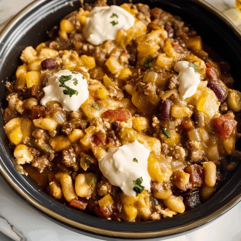 Slow Cooker Cowboy Casserole: A Hearty Comfort Meal