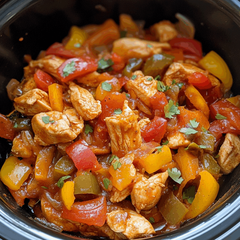 Slow Cooker Fajita Salsa Chicken
