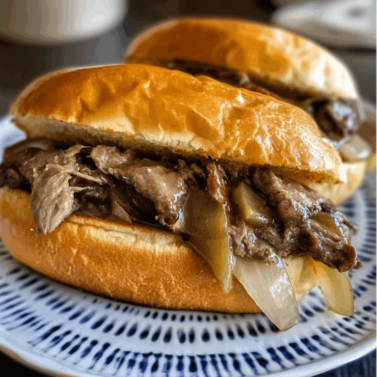 Slow Cooker French Dip Sandwiches