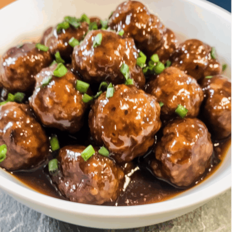 Slow Cooker Honey Garlic Meatballs