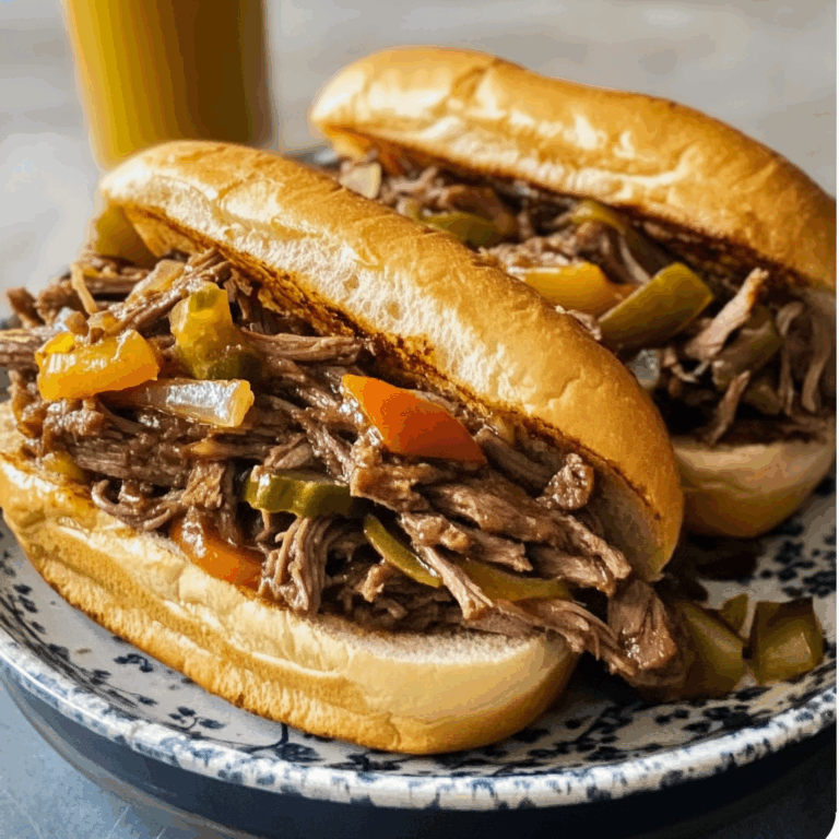 Slow Cooker Italian Beef Sandwiches