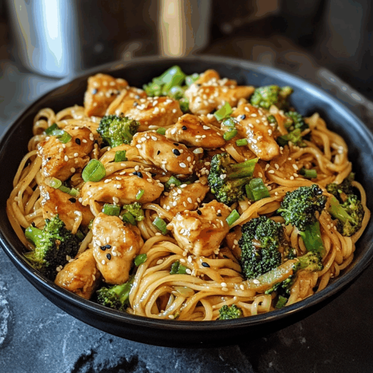 Chicken Stir Fry with Broccoli and Noodles
