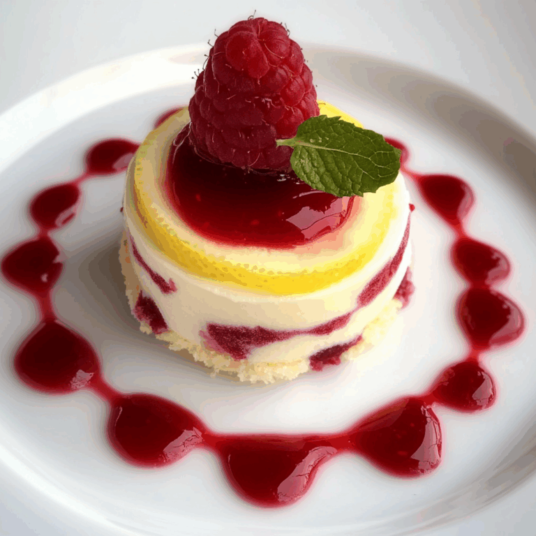Fresh Raspberry Lemon Drop Dessert