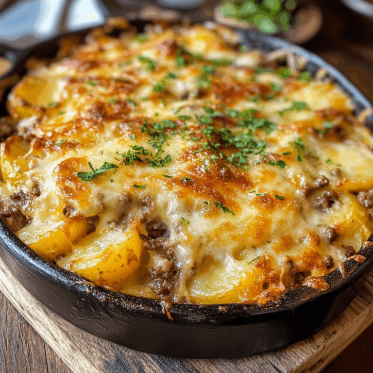 Hearty Hamburger Potato Casserole