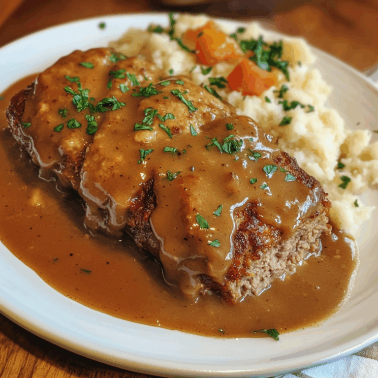Louisiana Meatloaf with Cajun Gravy