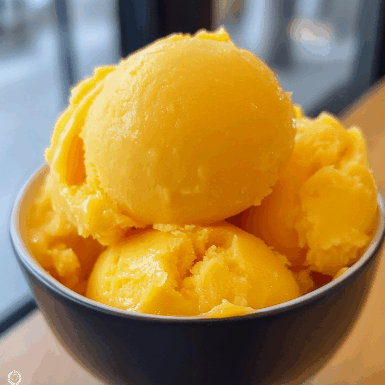 Refreshing Mango Sorbet: A Tropical Delight