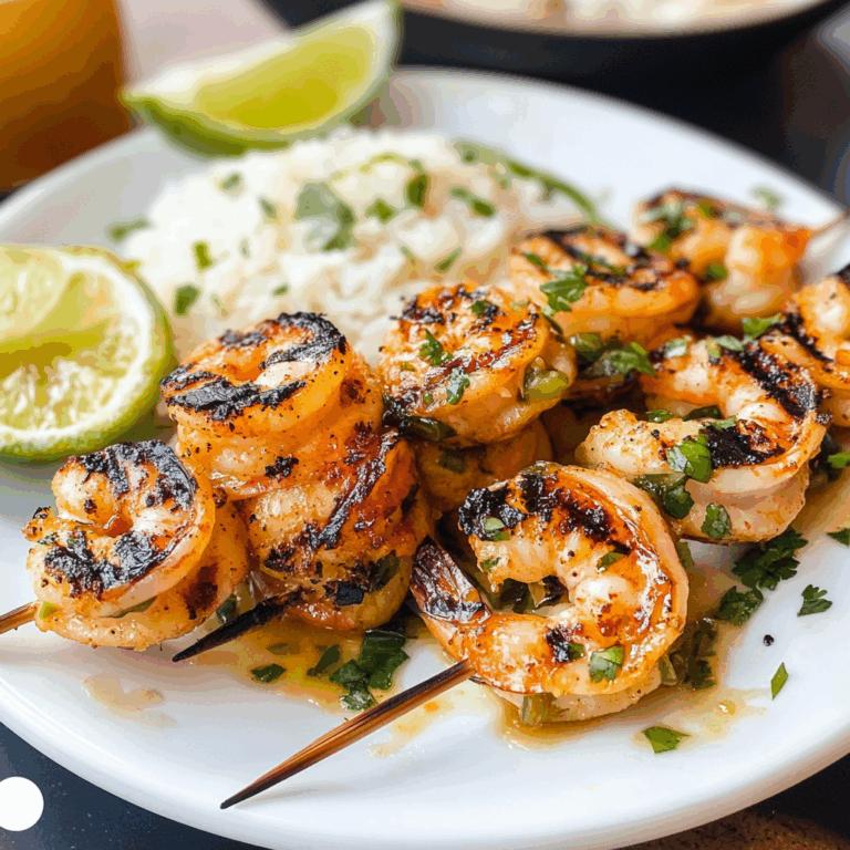 Margarita Grilled Shrimp Skewers: A Zesty Tropical Delight