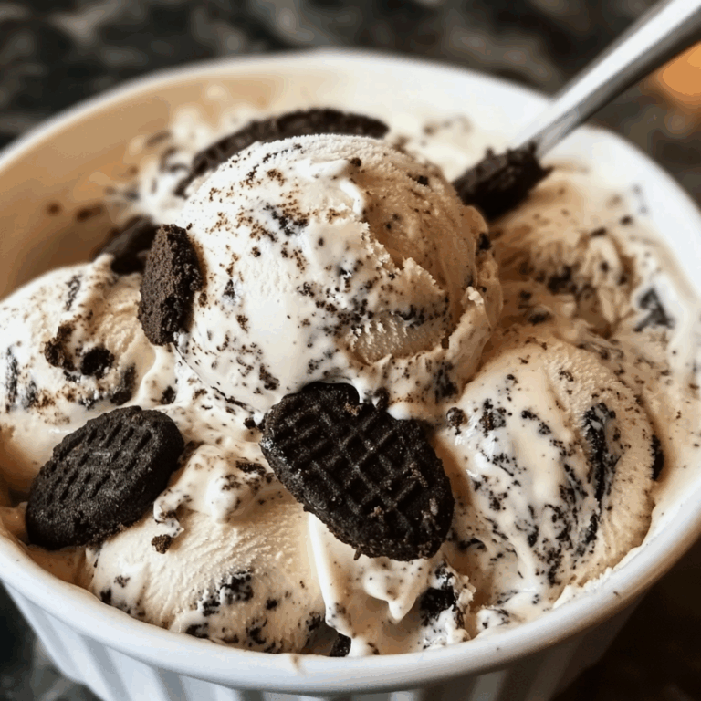 No-Churn Cookies and Cream Ice Cream
