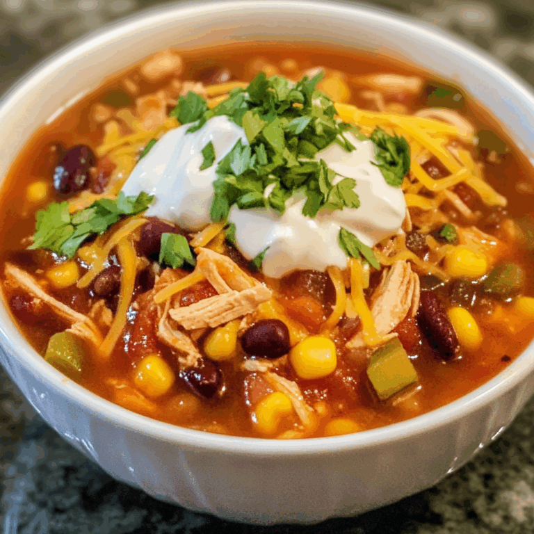 Chicken Taco Soup: A Fiesta of Flavors in One Pot