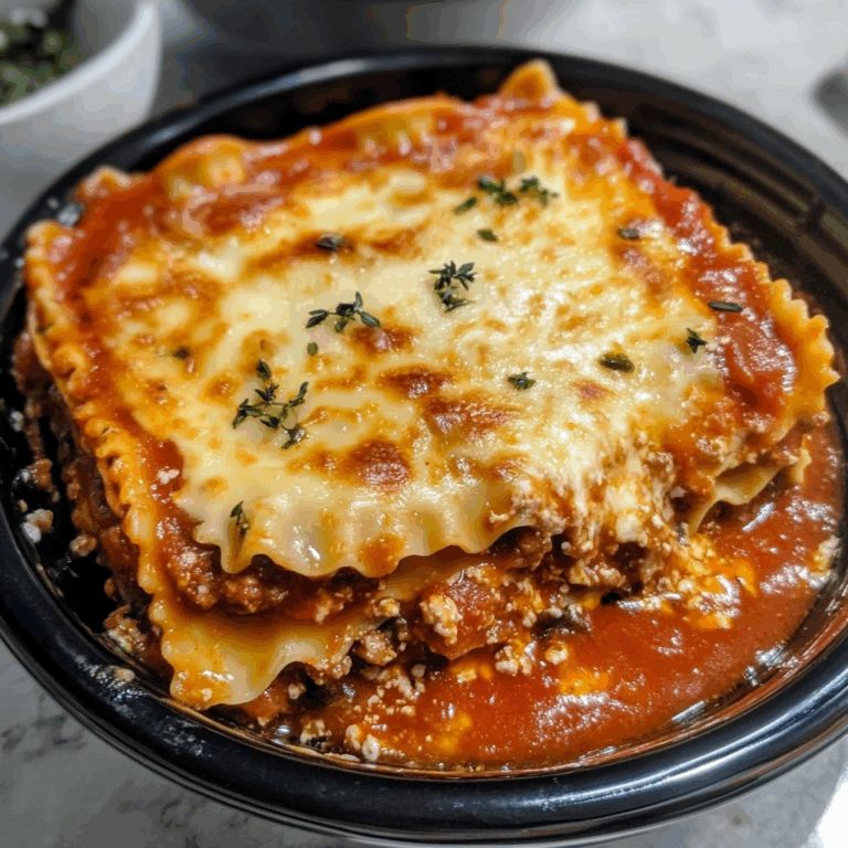 Easy Crockpot Ravioli Lasagna