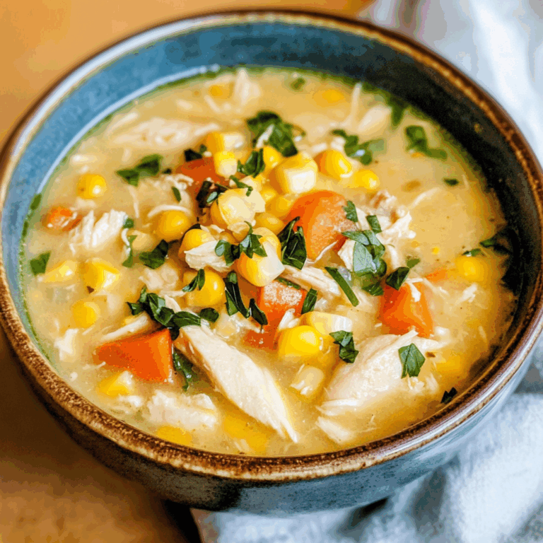 Easy Slow Cooker Chicken and Corn Soup