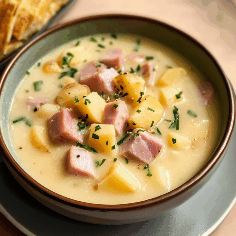 Hearty Ham and Potato Soup: A Comforting Classic