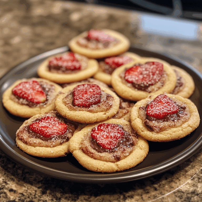Chocolate-stuffed Strawberry Sugar Cookies