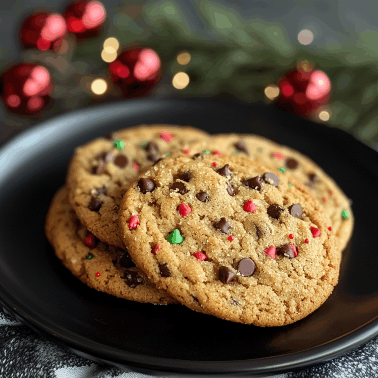 Festive Christmas Chocolate Chip Cookies