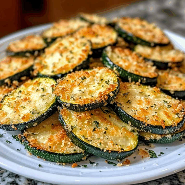 Crispy Parmesan Zucchini Rounds