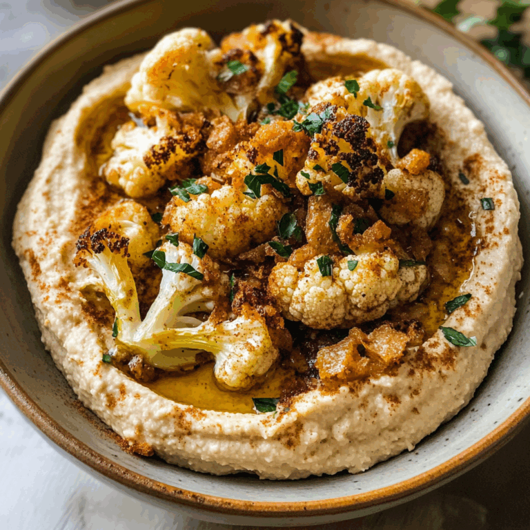 Crispy Roasted Cauliflower Hummus: A Veggie-Packed Delight