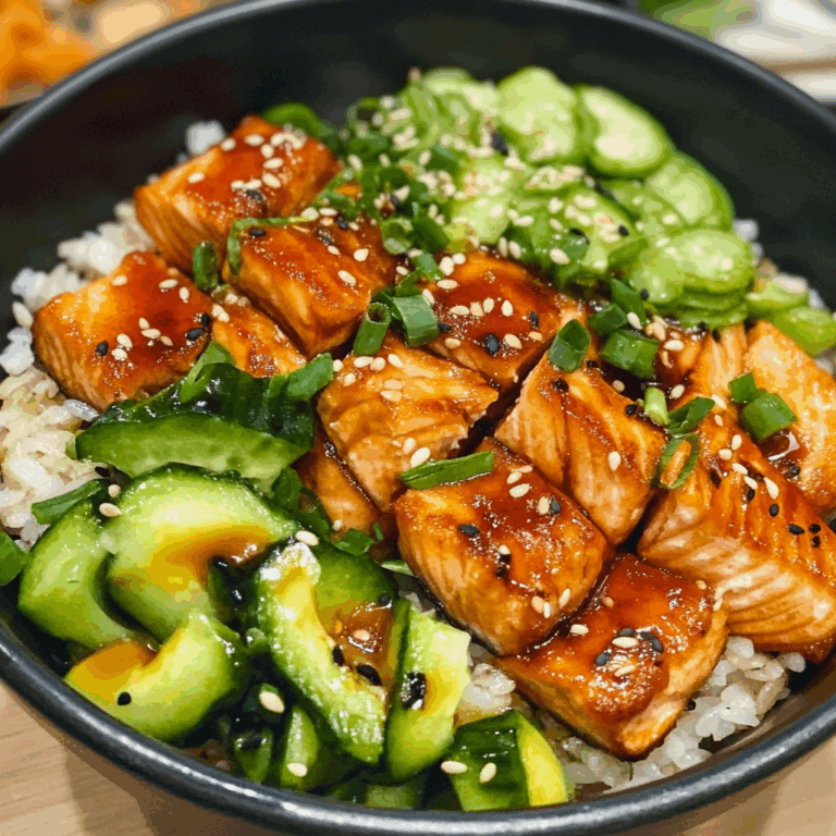 Crispy Salmon & Rice Bowl