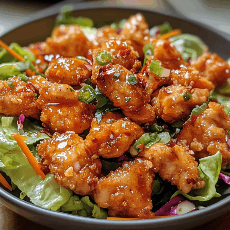 Crunchy Hot Honey Chicken Salad