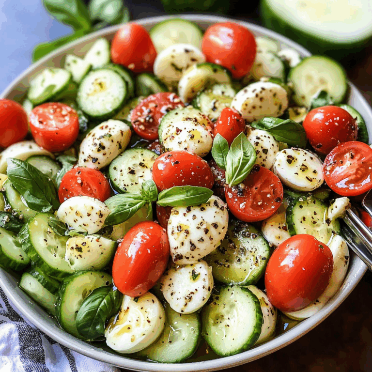 Cucumber Caprese Salad: A Refreshing Summer Delight