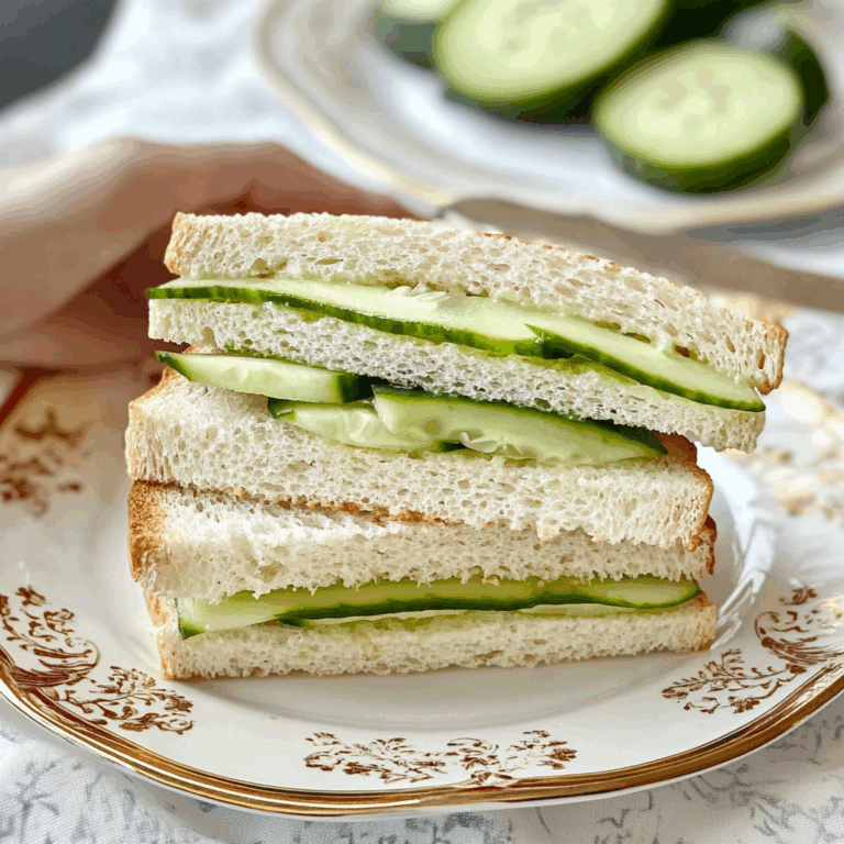 Refreshing Cucumber Tea Sandwiches
