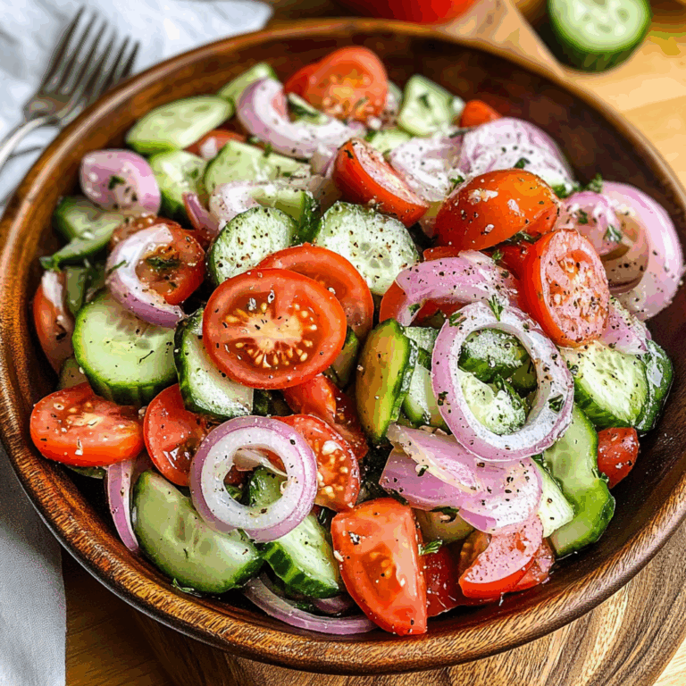 Cucumber, Tomato and Onion Salad: A Fresh and Flavorful Delight