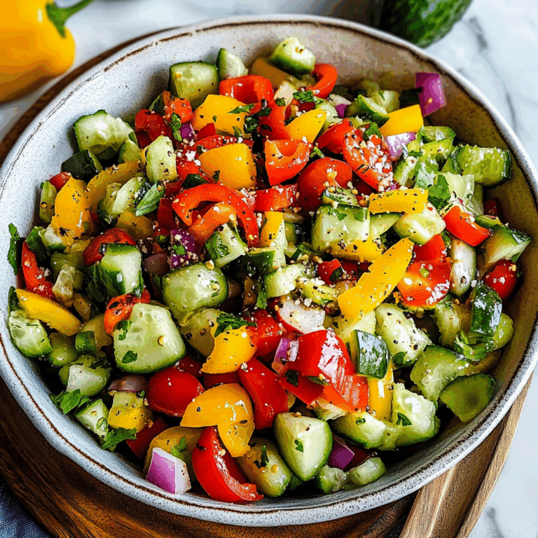 Refreshing Cucumber Pepper Salad: A Delightful Summer Delight