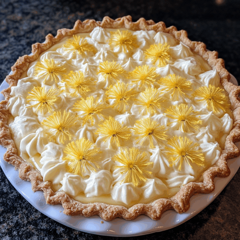Dandelion Cream Pie: A Delightful Spin on a Classic