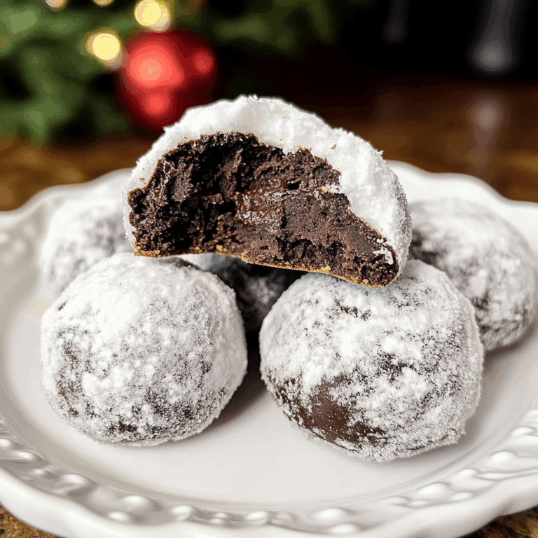 Double Chocolate Snowball Cookies: A Heavenly Holiday Treat