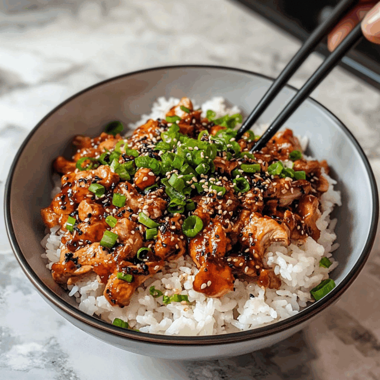 Easy Asian Chicken Rice Bowl