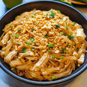Easy Chicken Pad Thai Noodles