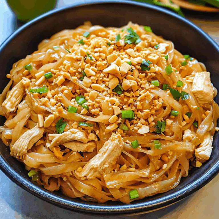 Easy Chicken Pad Thai Noodles