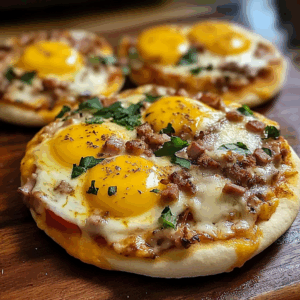 Irresistible English Muffin Breakfast Pizza