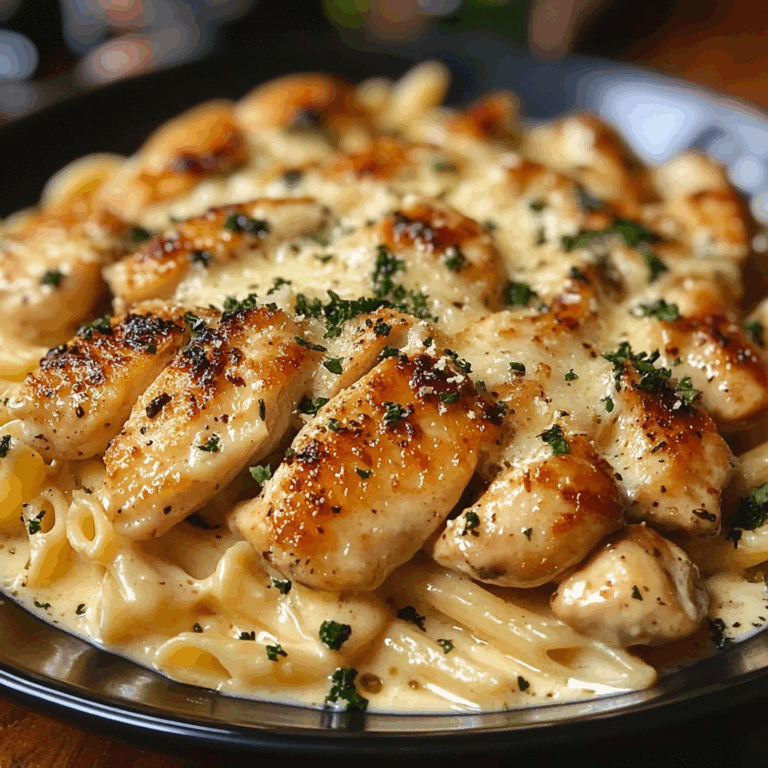 Garlic Butter Chicken with Savory Creamy Parmesan Pasta