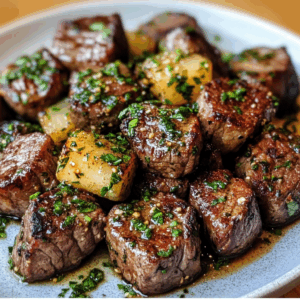 Garlic Butter Herb Steak Bites