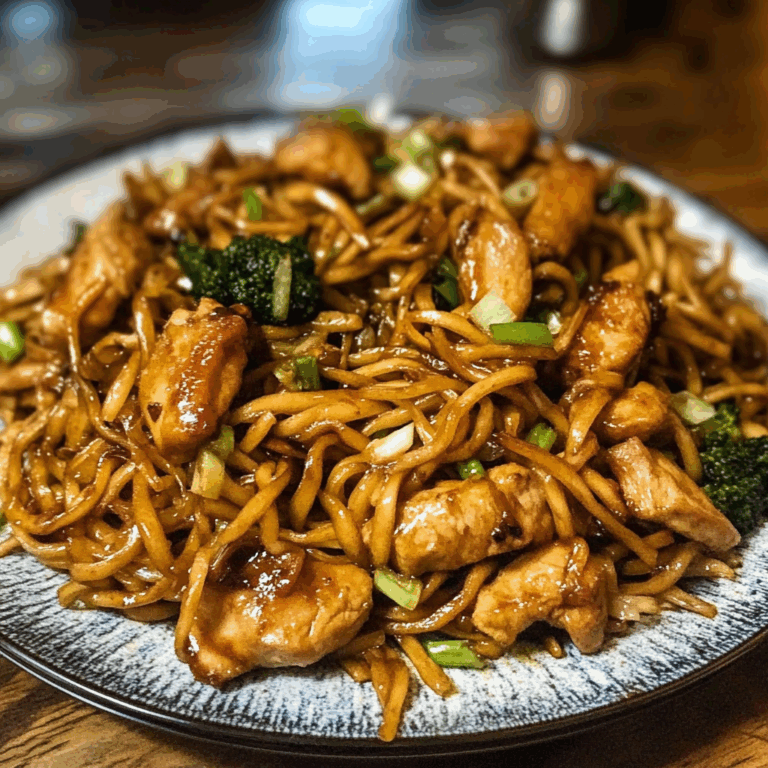 Garlic Chicken Lo Mein: A Flavorful and Satisfying Dinner
