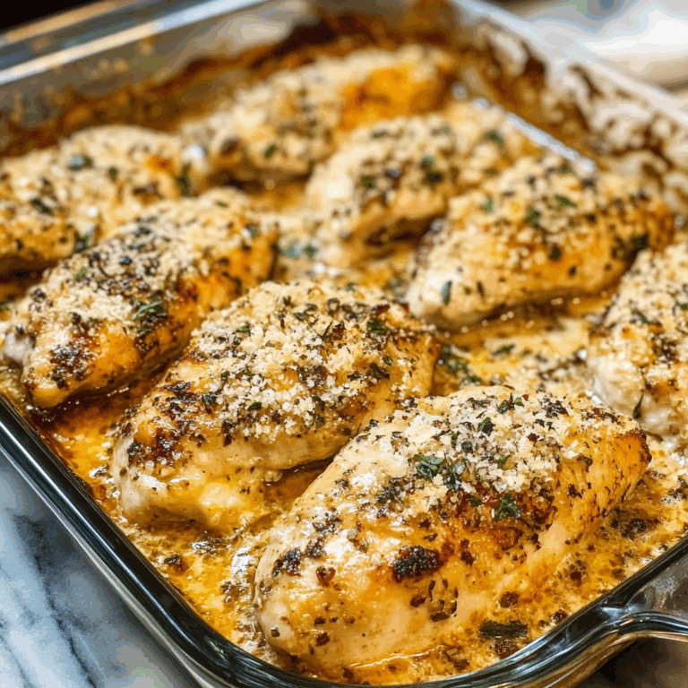 Garlic Parmesan Chicken in Casserole