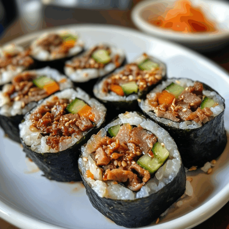 Korean Bulgogi Sushi Rolls
