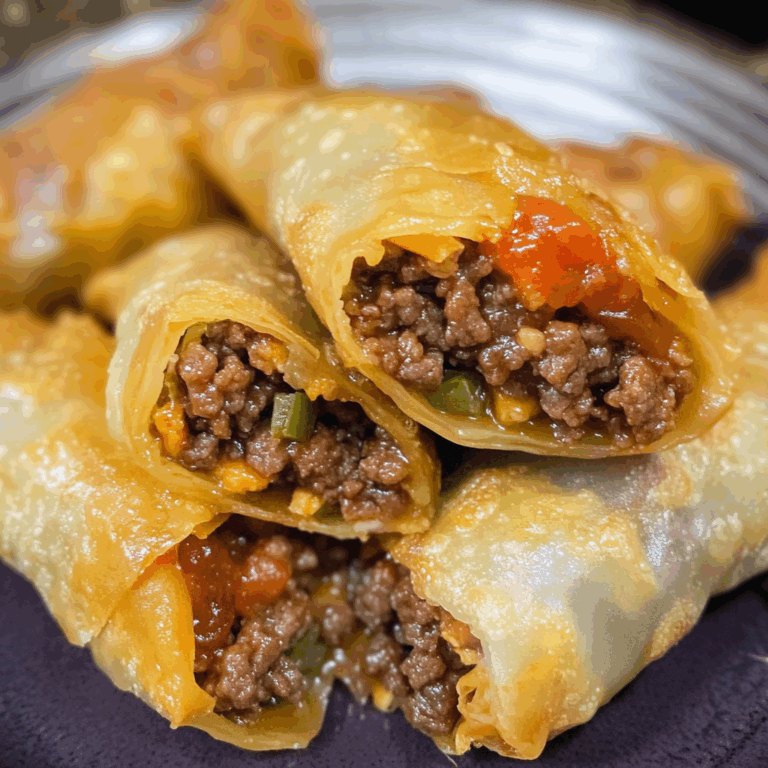 Irresistible Korean Ground Beef Egg Rolls