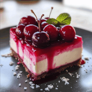 Layered Cherry Cheesecake Dessert