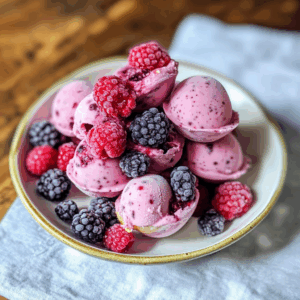 Delightful Mixed Berry Frozen Yogurt Bites