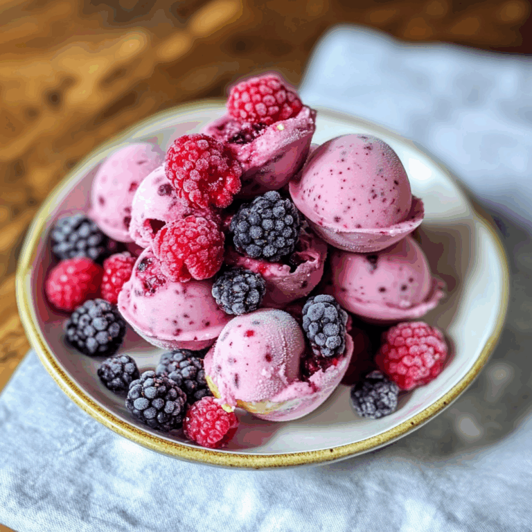 Delightful Mixed Berry Frozen Yogurt Bites