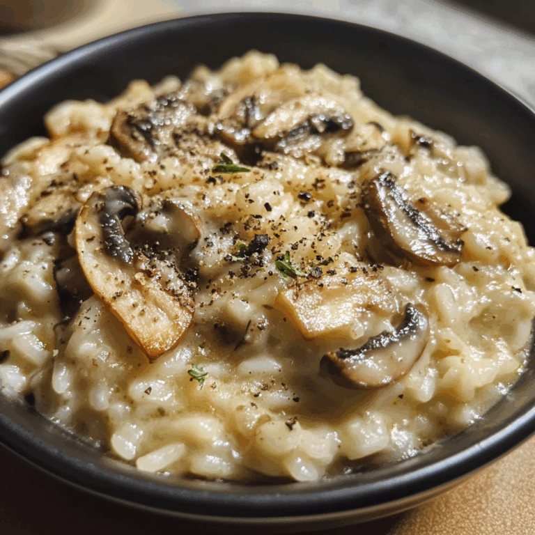 Creamy Mushroom Risotto: A Comforting and Flavorful Masterpiece